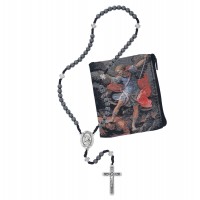 6mm Hematite Corded St Michael