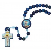 6mm Blue Wood Kid St. Michael