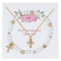 Gp Pearl Bracelet & Pendant