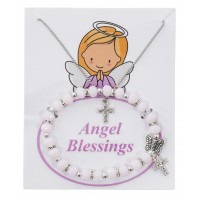 Pink Butterfly Brac & Cross