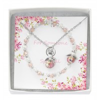 16" Angel Pendant & Bracelet Set