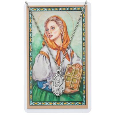 Saint Dymphna Medal, Prayer Card Set 735365270941 - PSD500DY
