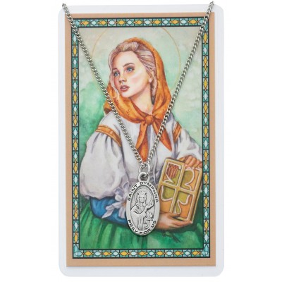 Saint Dymphna Medal, Prayer Card Set 735365270941 - PSD500DY