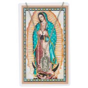 Spanish Text Guadalupe Card & Medal