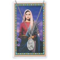 Saint Lucy Medal, Prayer Card Set