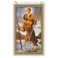 18" St Christopher & Prayer Cd