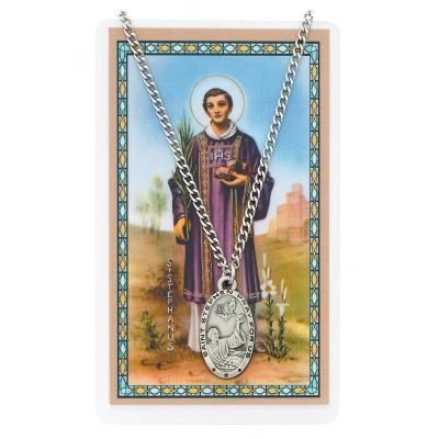 Saint Stephen Medal, Prayer Card Set 735365271122 - PSD550SN