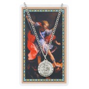 Pewter Saint Michael Metal, Prayer Card Set