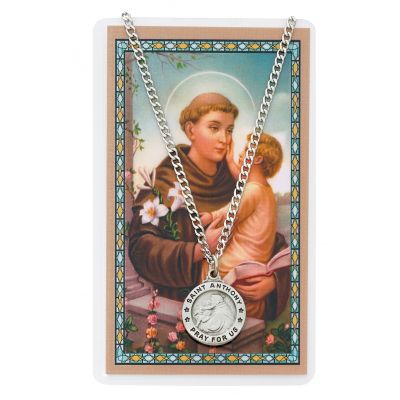Saint Anthony Medal, Prayer Card Set 735365496389 - PSD600AN