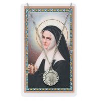 Saint Bernadette Medal, Prayer Card Set