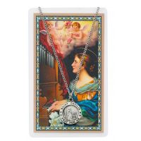 Saint Cecilia Medal, Prayer Card Set