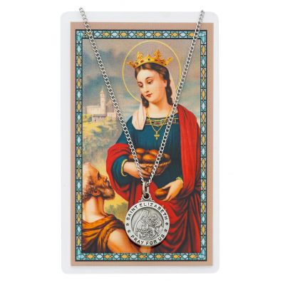 Saint Elizabeth Medal, Prayer Card Set 735365496464 - PSD600EZ