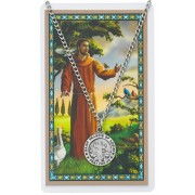 Pewter Saint Francis Metal, Prayer Card Set