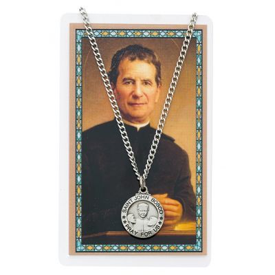 Saint John Bosco Medal, Prayer Card Set 735365580088 - PSD600JBC