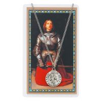 Saint Joan Of Arc Medal, Prayer Card Set
