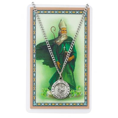 Saint Patrick Medal, Prayer Card Set 735365497218 - PSD600PT