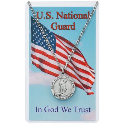 National Guard Medal, Prayer Card Set 735365540488 - PSD650NG