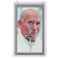 Papal Crucifix W/st John Paul