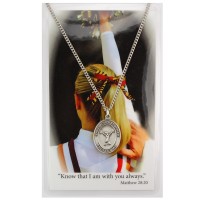 Girls Cheerleading Medal, Catholic Prayer Card
