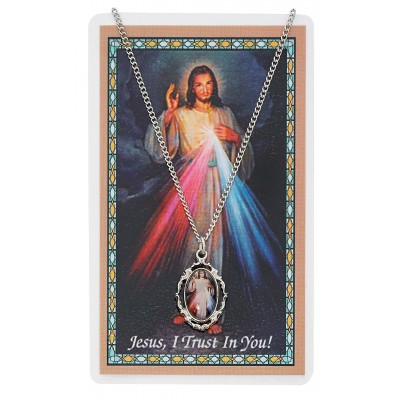 Divine Mercy Pendant/Prayer Card Set 735365518494 - PSD728
