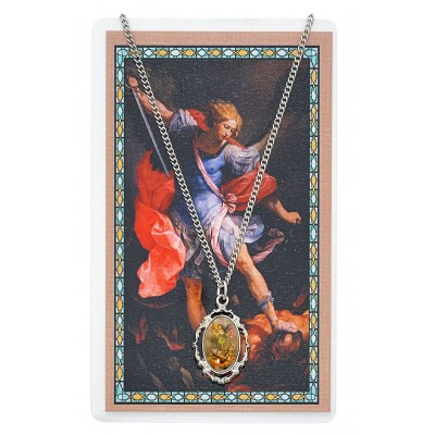 St Michael Pendant/Prayer Card Set 735365518524 - PSD735