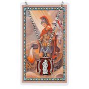 Saint Florian Pendant/Prayer Card Set