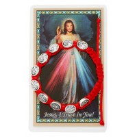 Red Corded Divine Mercy Brac W