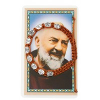 Brown Corded St Pio Brac W Brown Corded St Pio Brac W