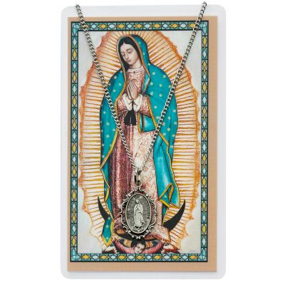 Pewter Guadalupe Card & Medal - 735365533879 - PSD785