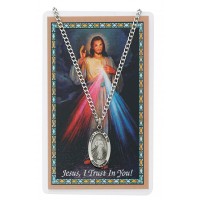 Divine Mercy Medal, Catholic Prayer Card Set