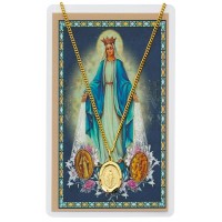 G/pewter Mirac. Prayer Card