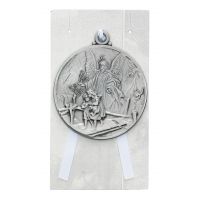 Guardian Angel Crib 2-3/4 inch Medal/Ribbon
