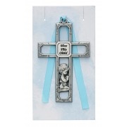 Pewter Boy 3-1/2 inch Crib Cross