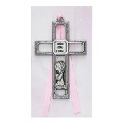 Pewter Girl 3-1/2 inch Crib Cross