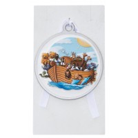 White Noah's Ark 3d Crib Medal