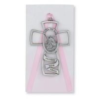Guardian Angel Cross/Pink Ribbon