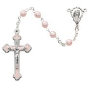 5mm Pink Rosary -