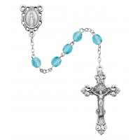 6mm Ab Aqua/march Rosary