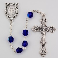 6mm Ab Blue/september Rosary