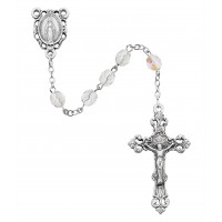 6mm Ab Crystal/april Rosary 6mm Ab Crystal/april Rosary