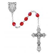 6mm Ruby/july Rosary