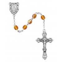 6mm Topaz/november Rosary