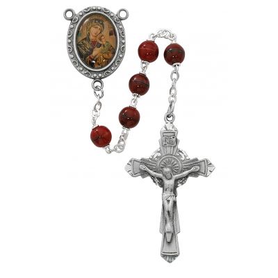 7mm Our Lady of Perpetual Help Rosary - 735365445028 - R538DF