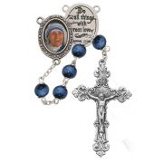 7mm Blue Pearl Mother Teresa Rosary