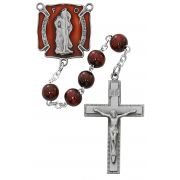 8mm Red Firefighter Rosary
