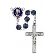 8mm Blue St Michael Rosary Box