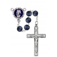 8mm Blue St Michael Rosary Box