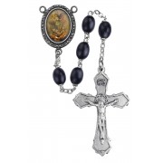 6x8mm Black St. Michael Rosary