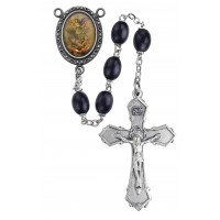6x8mm Black St. Michael Rosary