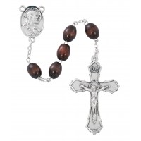 6x8mm Brown Wood Rosary